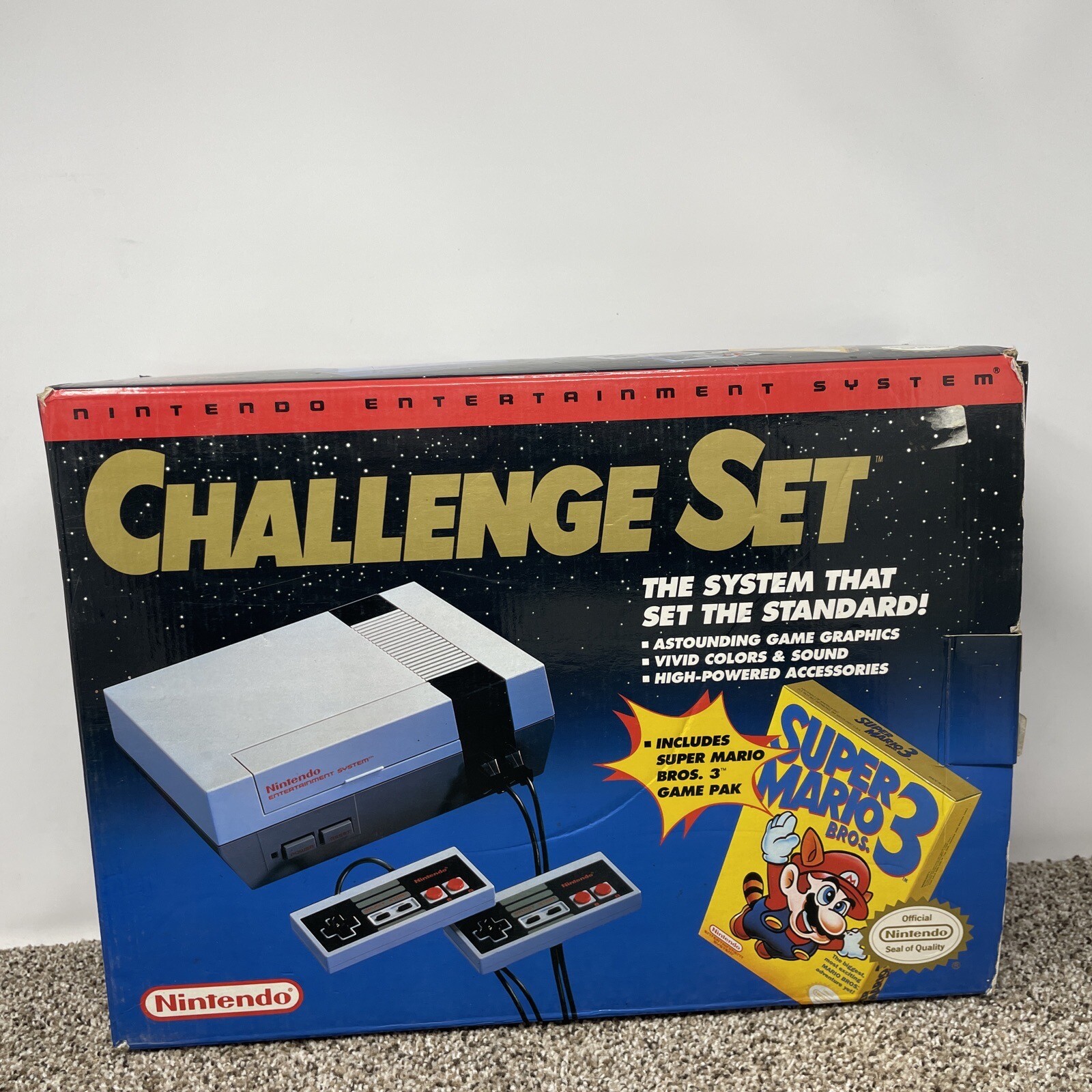 Nintendo NES Challenge Set SUPER Mario 3 Entertainment System CIB NO GAME