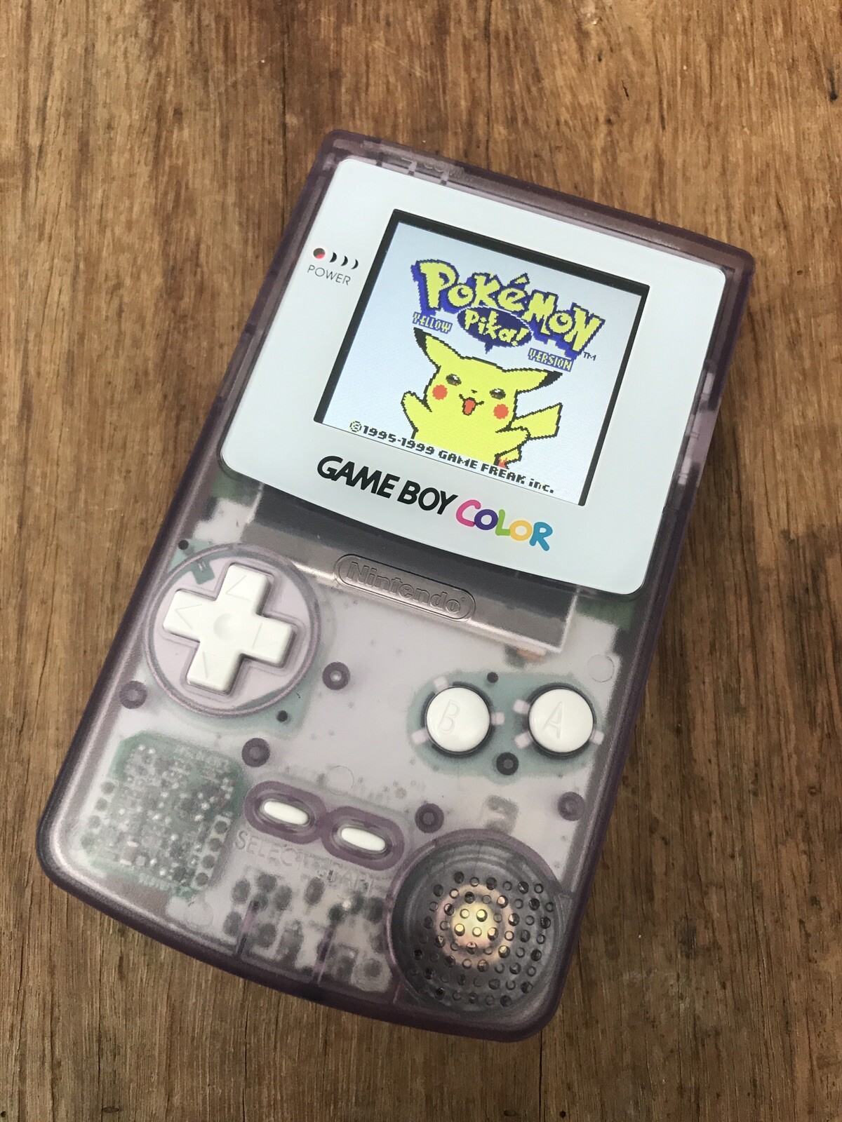 Nintendo Gameboy Colour Color Atomic Purple White Handheld Game Console Backlit