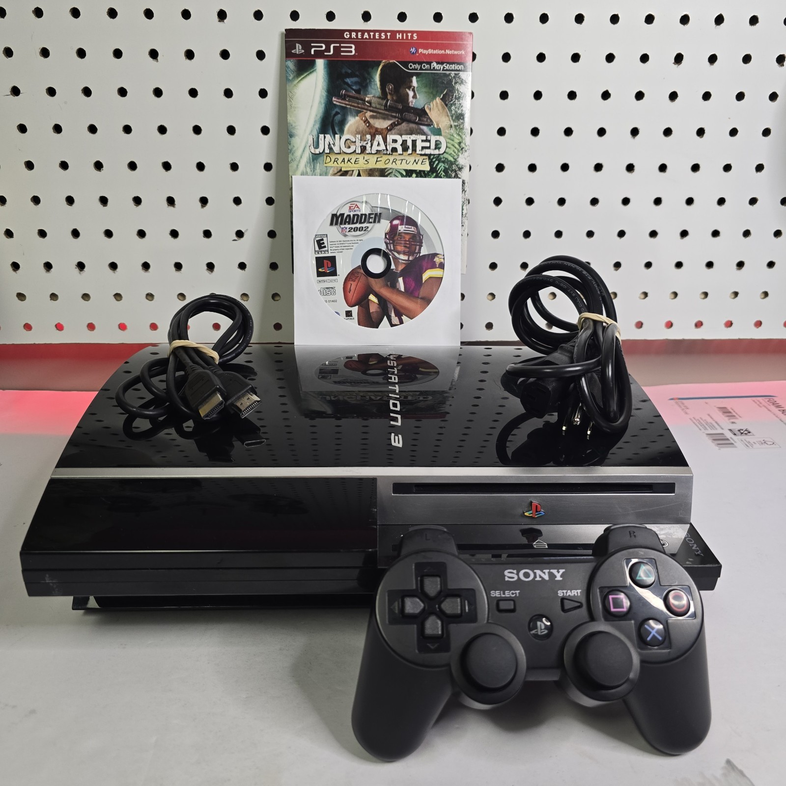 Sony PlayStation 3 CECHL-01 PS3 Tested HDMI Power Controller Uncharted & Madden