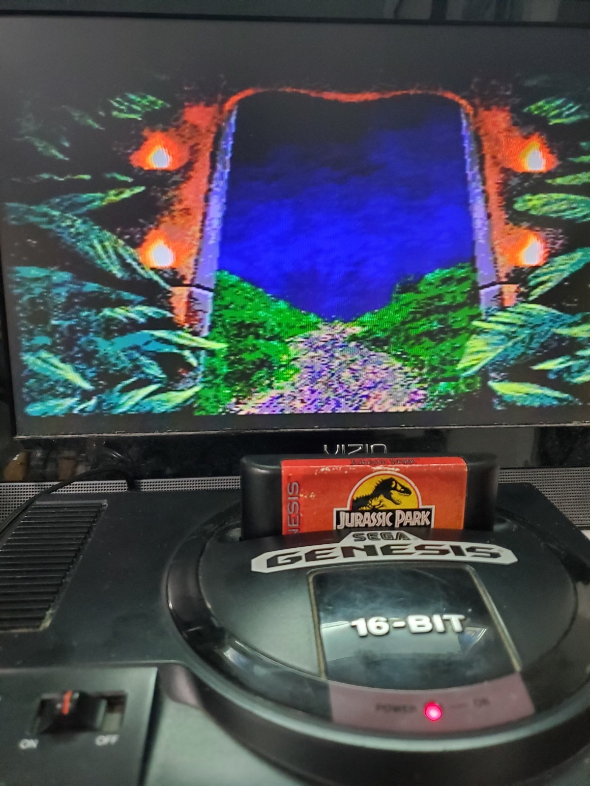 Sega Genesis Model 1601 Console w/ 2x Controllers, Power , AV Cable, 1 Game