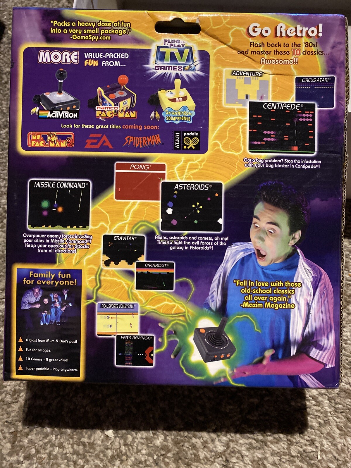 ATARI 2004 FLASH BACK 10 IN 1 VIDEO TV GAME NIB NEW FREE SHIPPING!