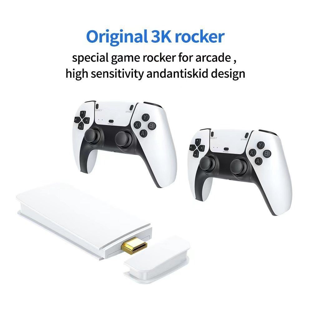4K HDMI Retro Gaming Stick – 30000 Classic Games Loaded, Wireless Controller R