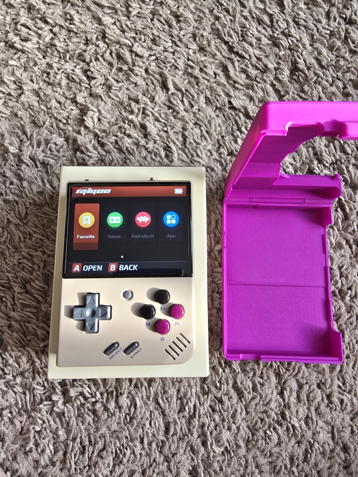Miyoo Mini Plus Retro Gray Handheld Game Console With Case