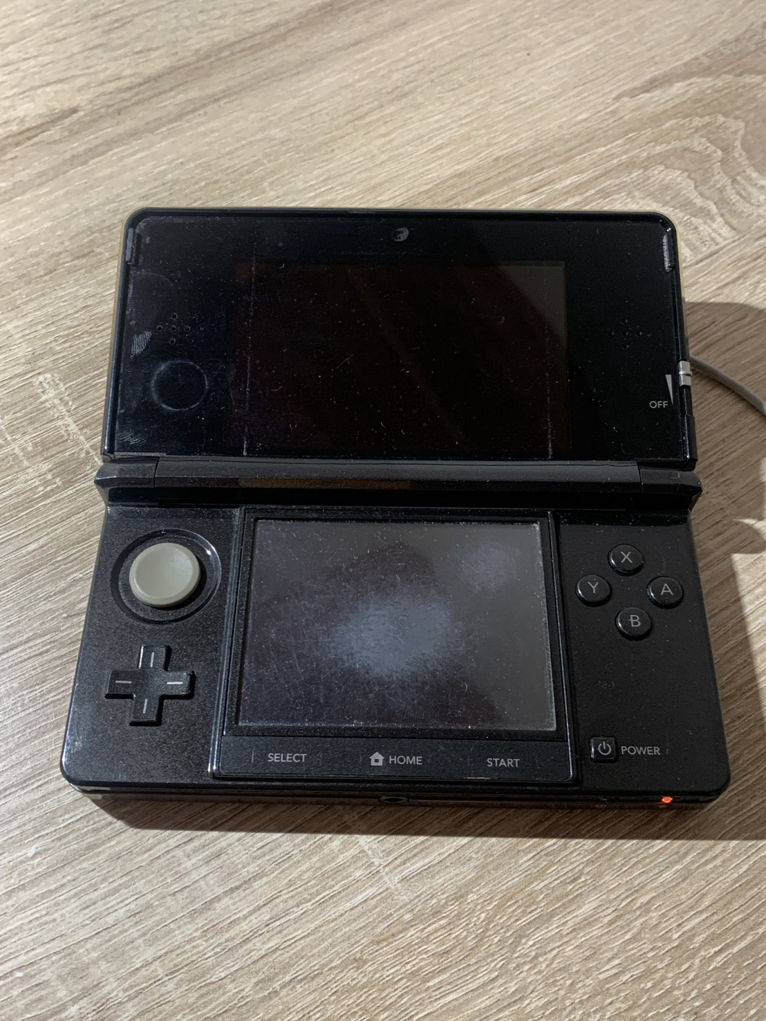 0712 Nintendo 3DS Cosmo Black Normal TESTED 290g