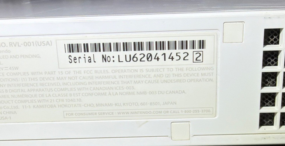 Nintendo Wii Console Only – Tested & Working – White RVL-001 GameCube Compatible