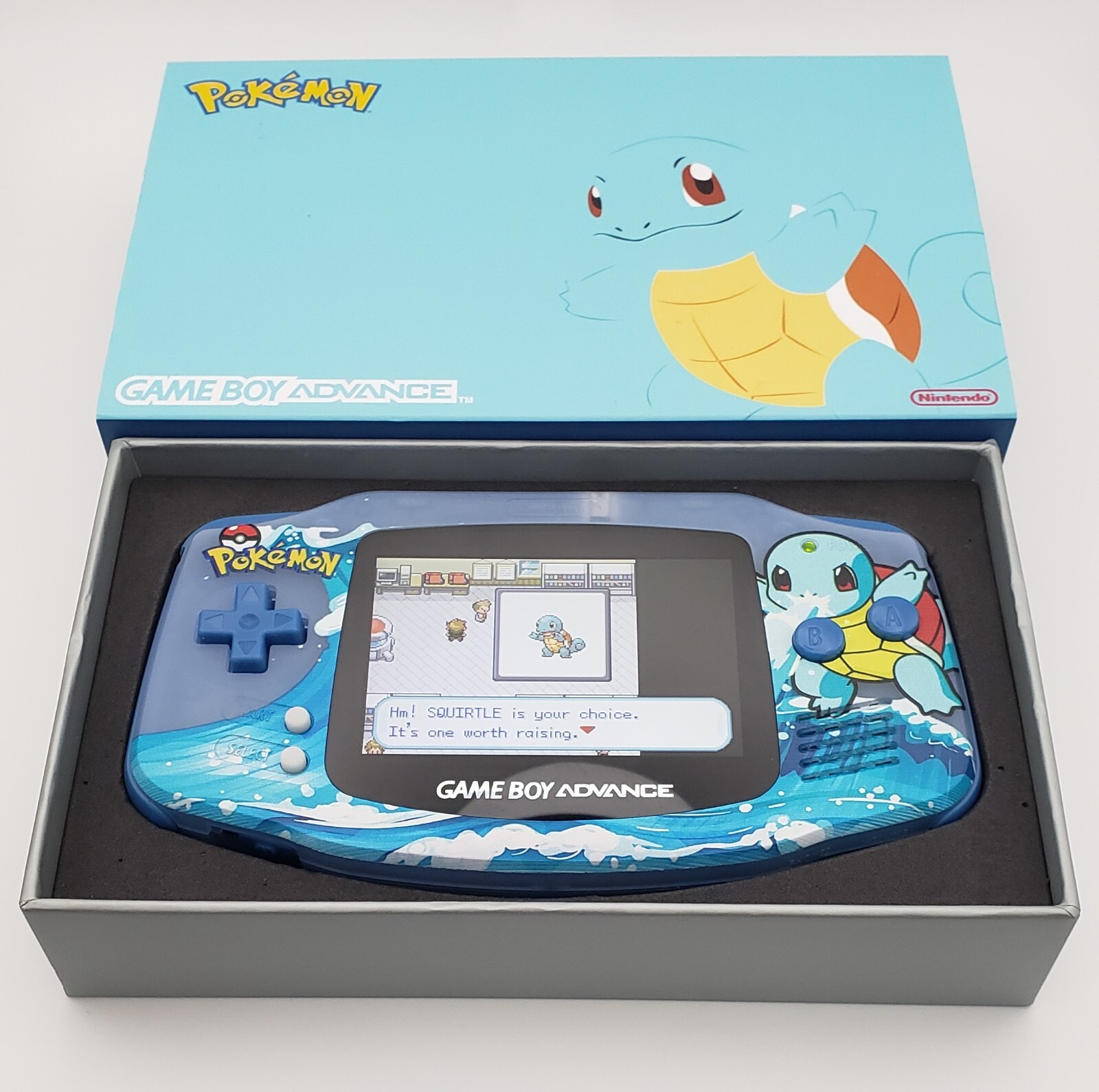 Squirtle Game Boy Advance, Funnyplaying Backlit IPS Screen Pokemon Theme
