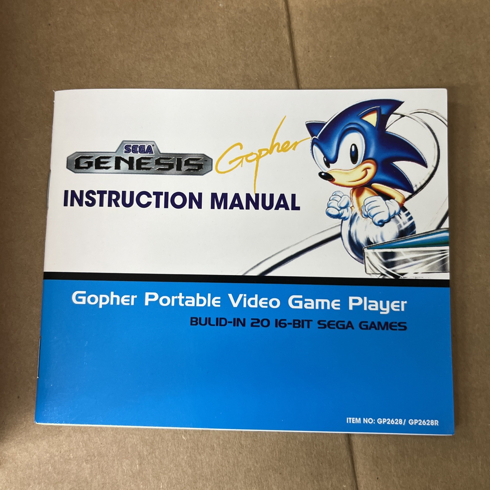 AT Games Sonic Portable Player 2.8” Color LCD Display 20 Games – New, Rare Item!