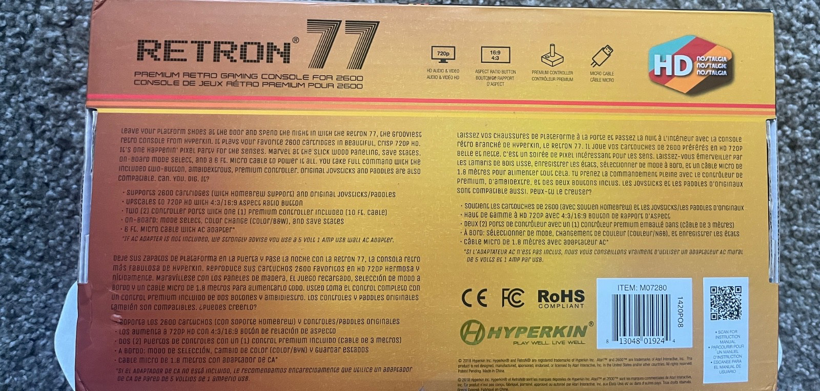 Hyperkin RetroN 77: HD Gaming Console Complete In Box – All Wires and Controller