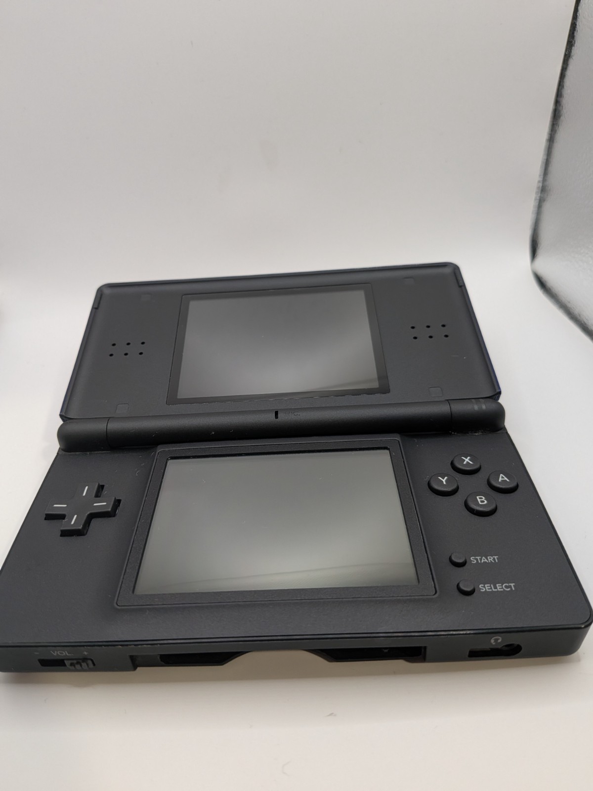 Nintendo DS Lite – Cobalt (Blue) & Black – Tested & Works – Yellow Screens