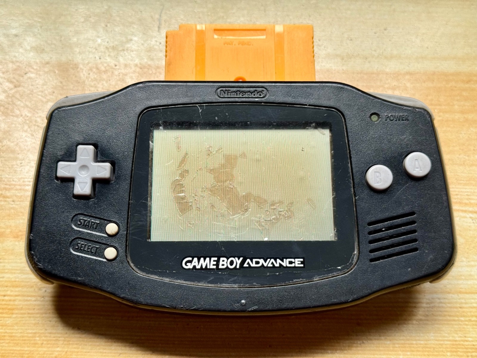 Nintendo Gameboy Advance AGB001 Onyx Charcoal Black Handheld System Console GBA
