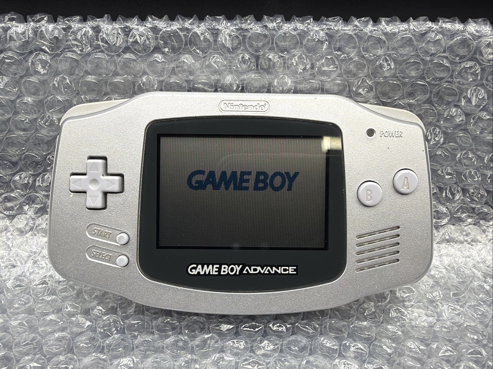 Nintendo Game Boy Advance GBA – Silver Platinum Used Good Working Condition
