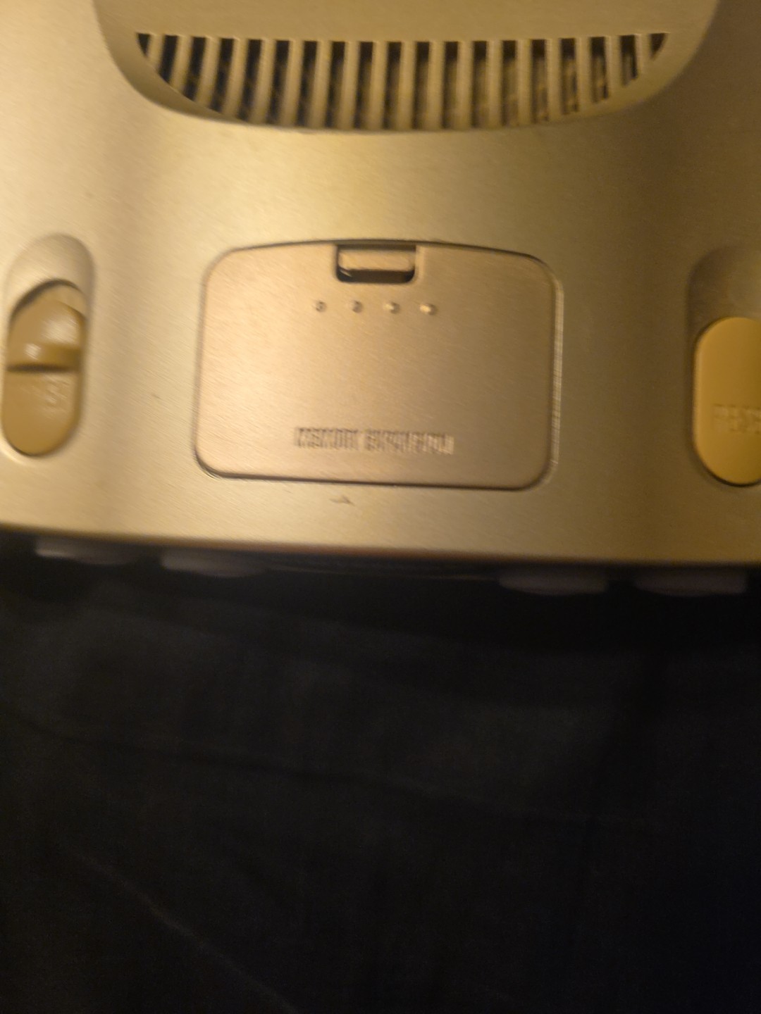 Nintendo 64 System Gold Console With Cables, Memory Pak, And Controller