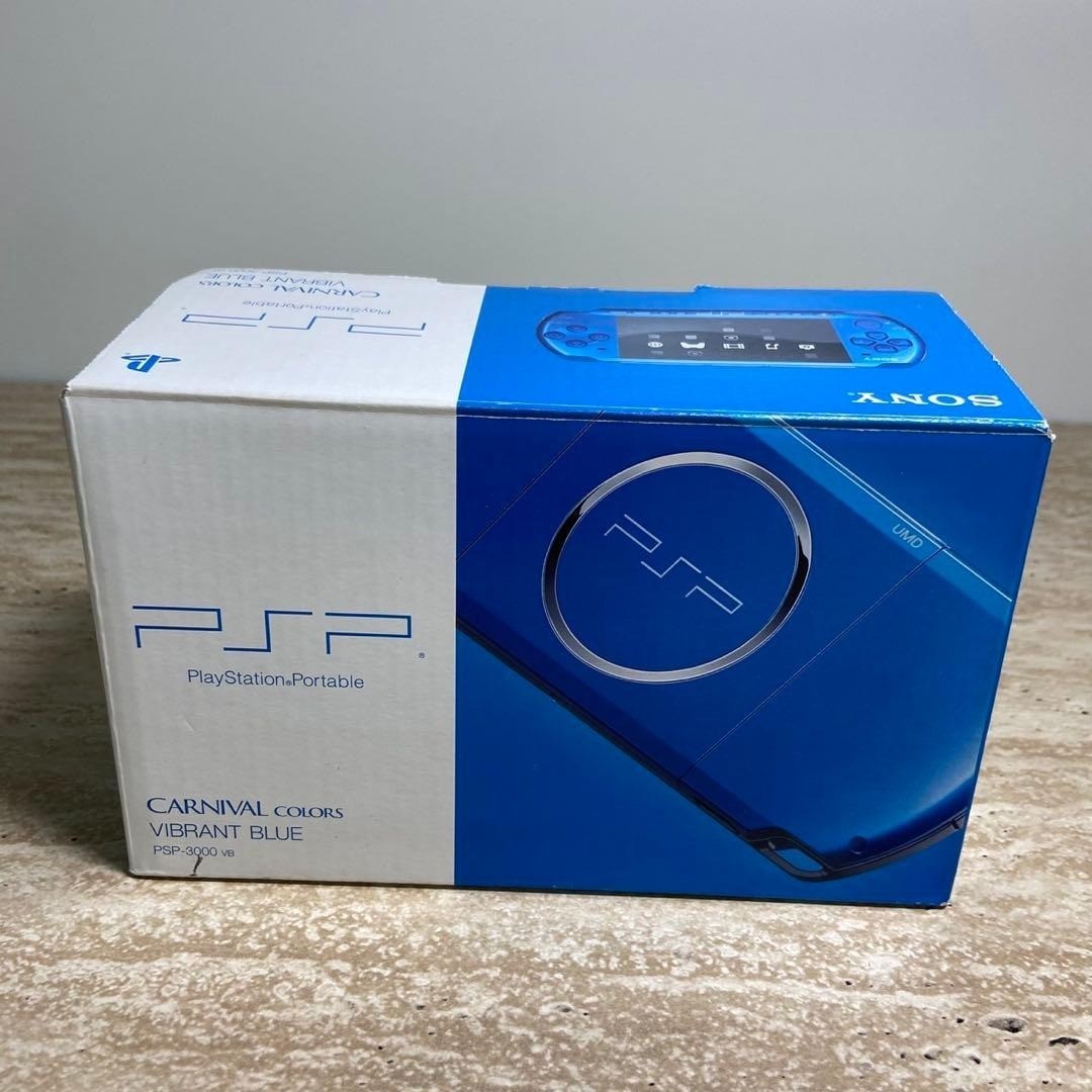 Sony PSP 3000 Vibrant Blue Complete in Box Excellent Condition 7085
