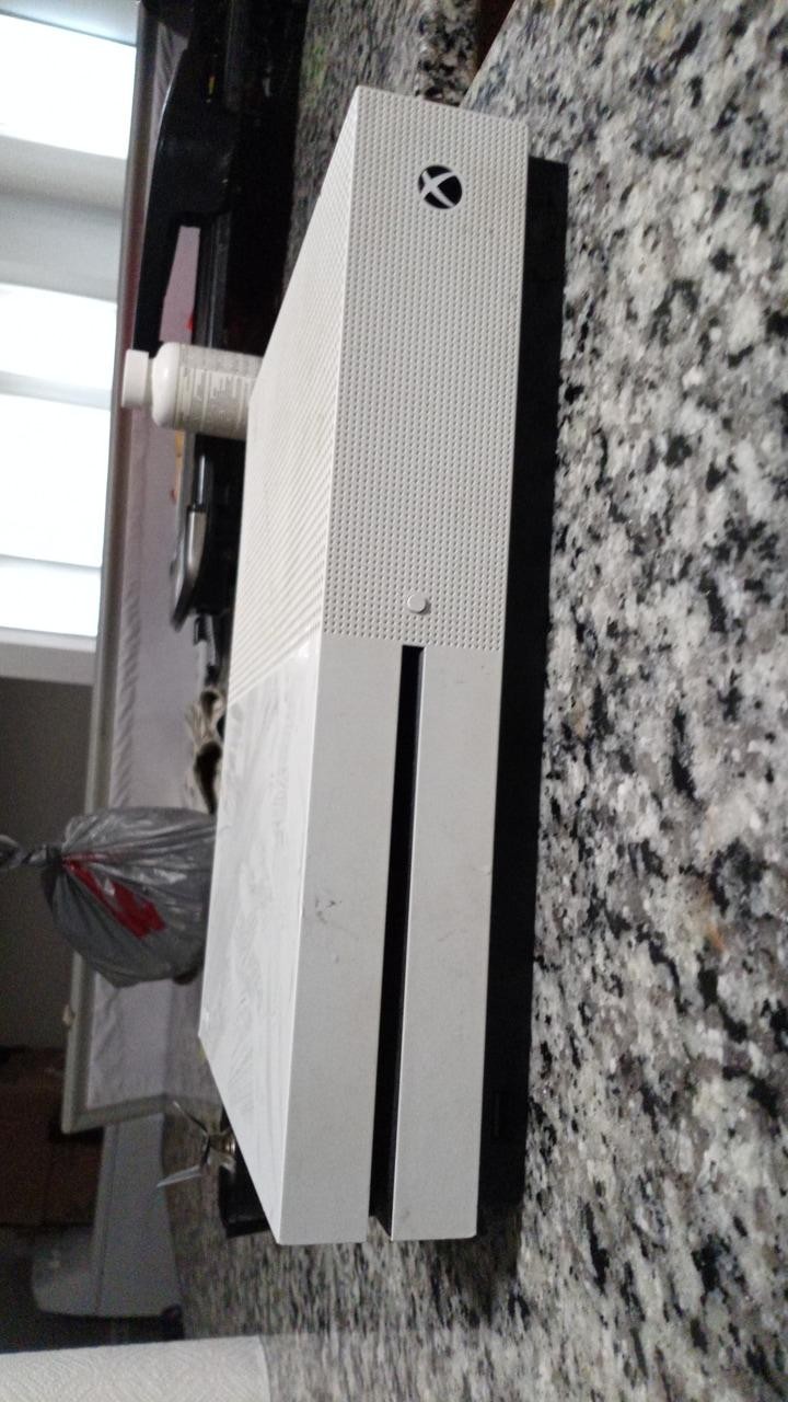 Microsoft Xbox One White With Black Controller And Games