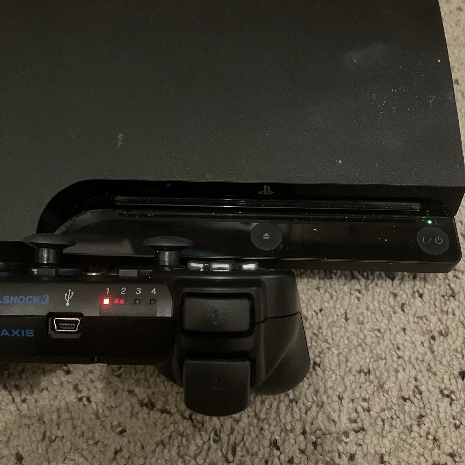 Sony PlayStation 3 Slim CECH-3001A 160GB w/ Controller Cables & 9 Games – Tested