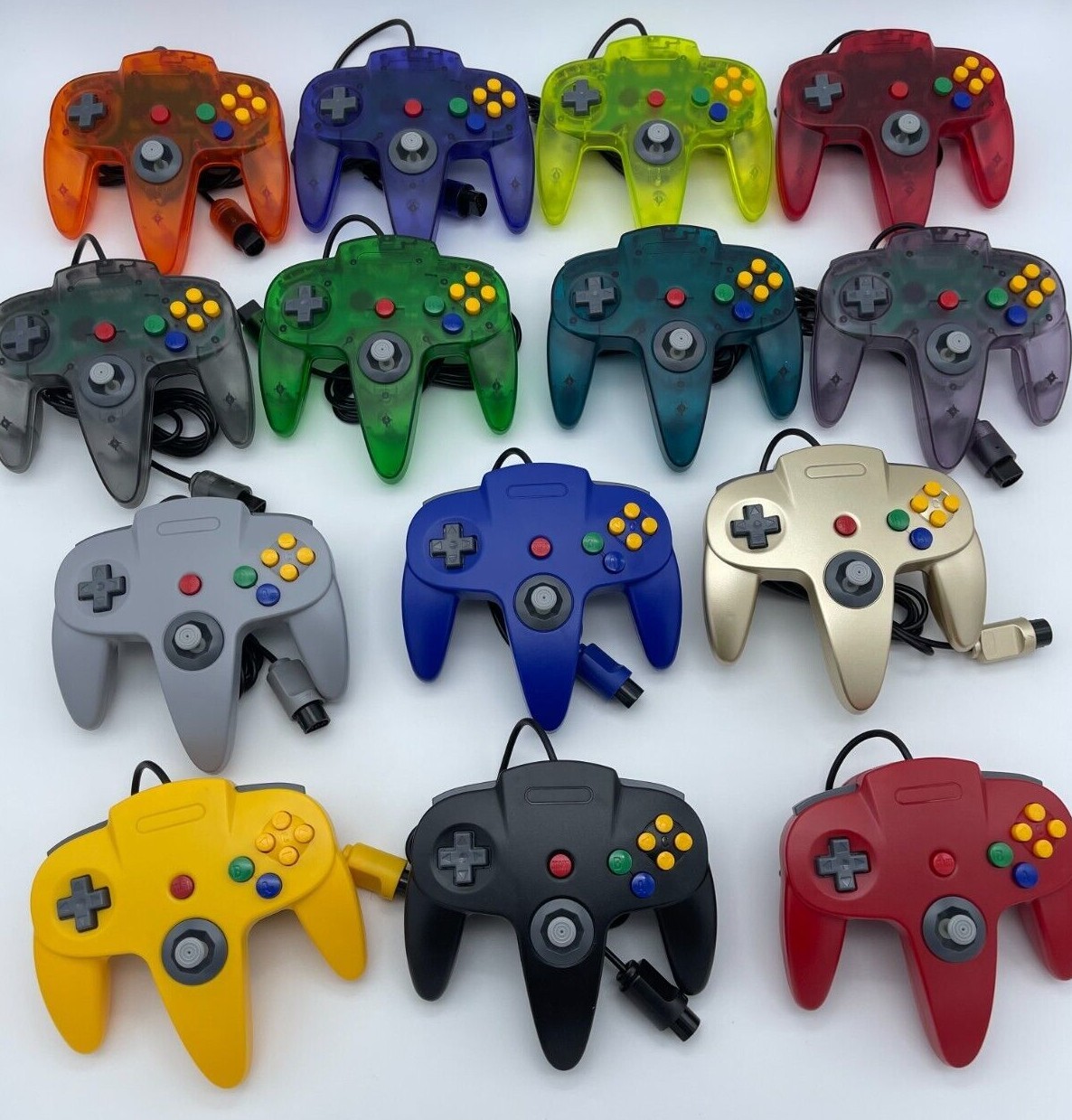 EXCELLENT – N64 Nintendo 64 Console + UP TO 4 NEW CONTROLLERS + Cords + CLEANED!