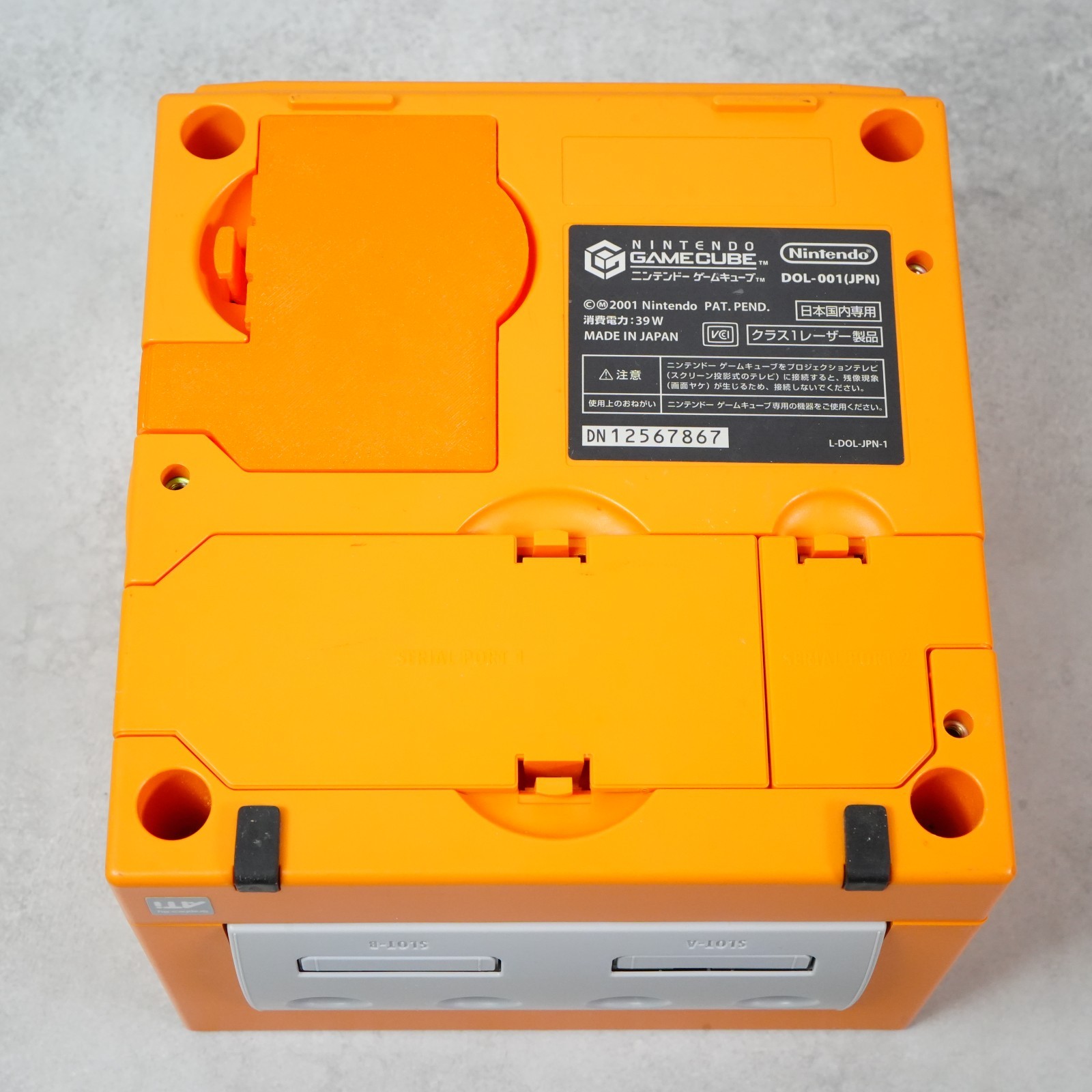 Nintendo GameCube Spice Orange NTSC U-C/J Region Switch Mod w/Gameboy Player