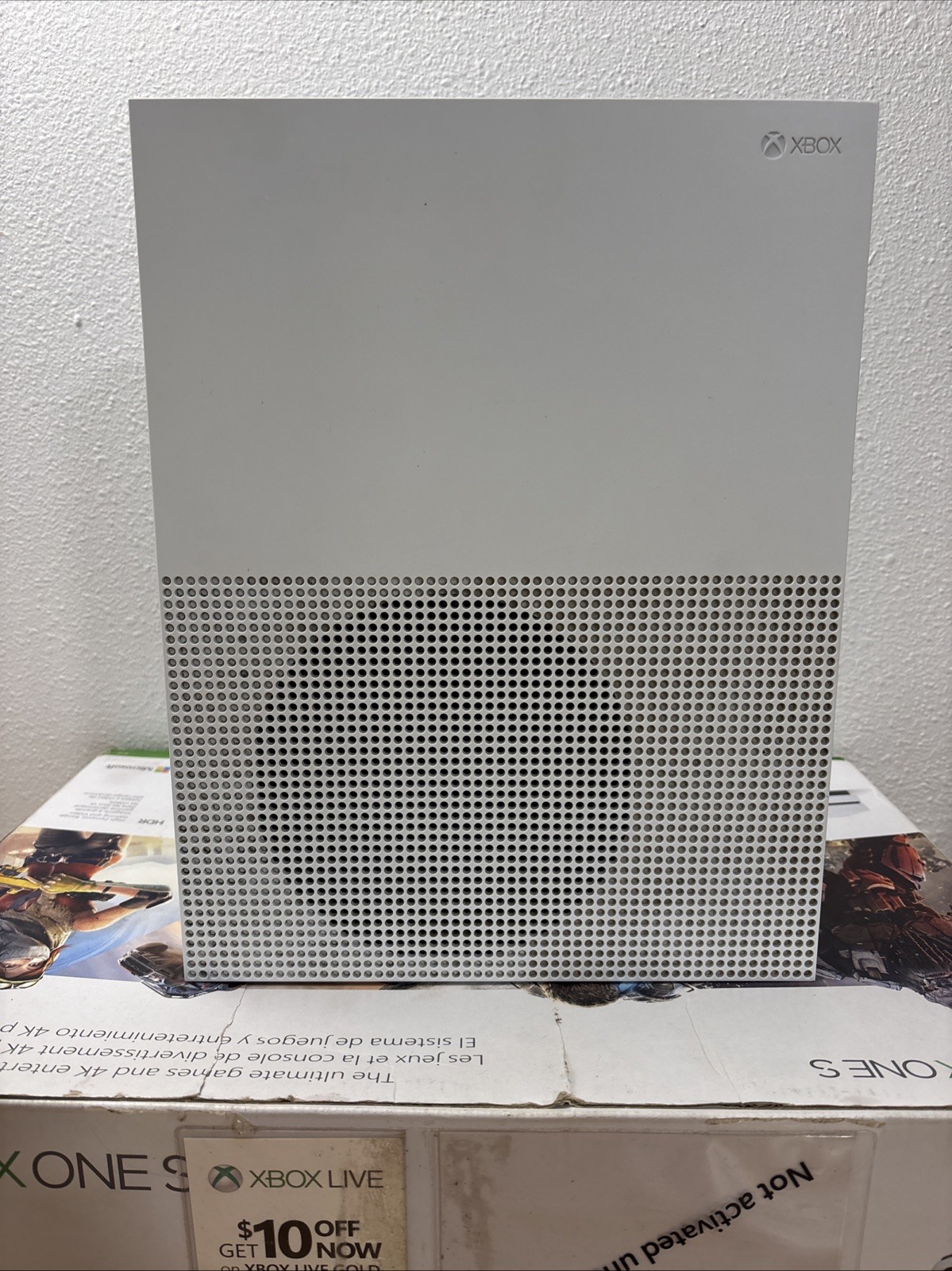 Xbox One S 1TB Console 1681 Bundle Blue Controller 1708 PowerA Battery Games CIB