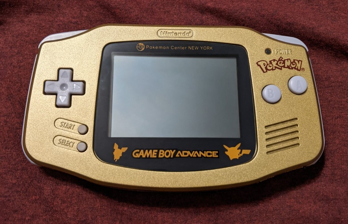 Nintendo GameBoy Advance Pokemon Center New York Gold Edition New Shell