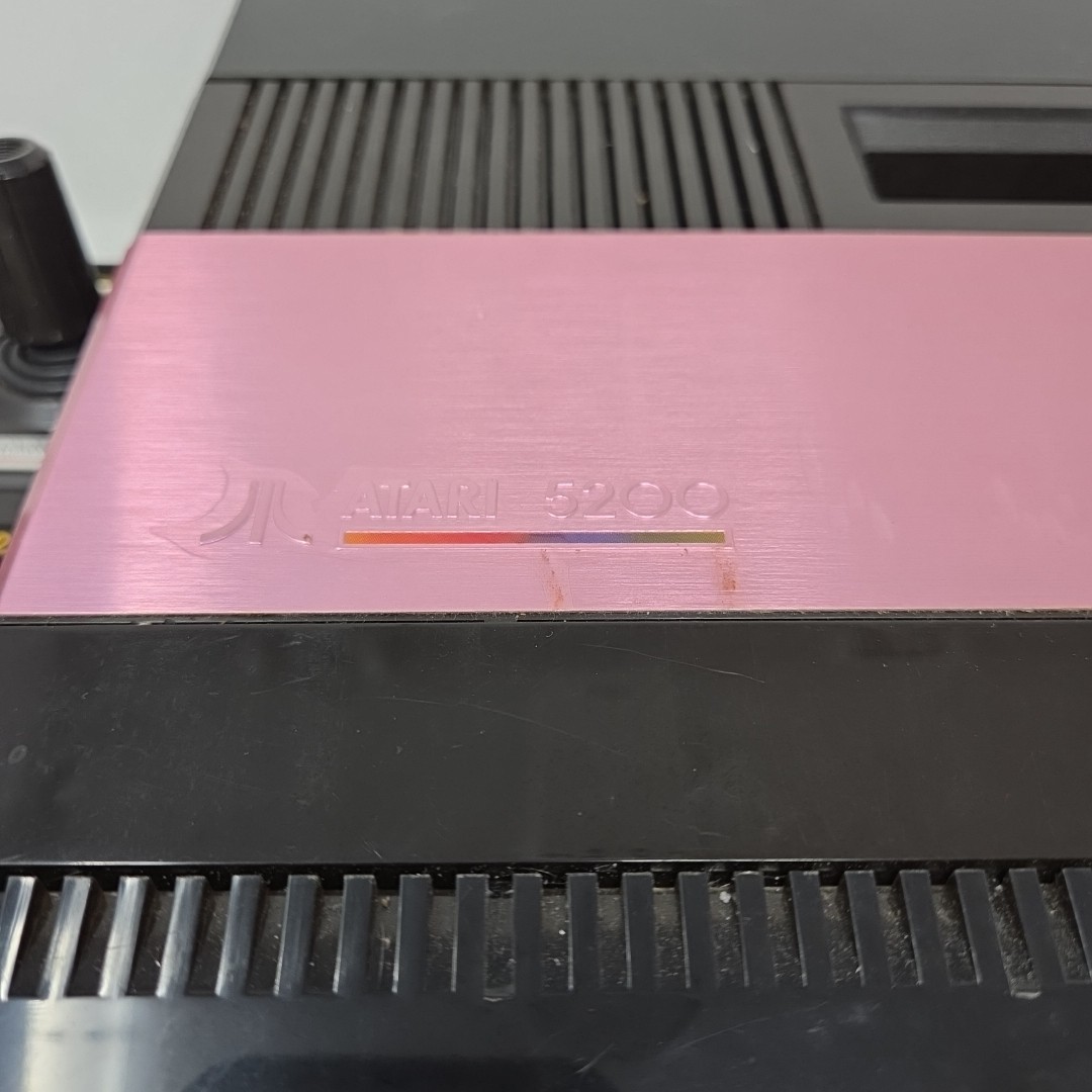 Atari 5200 Console 4 Port Model 3 Controllers Power Supply 3 Games Lot As-Is