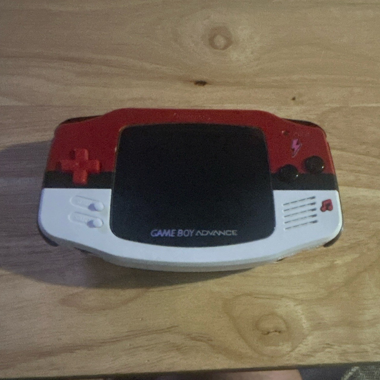Nintendo Game Boy Advance Handheld Console Backlit Red/White/Black