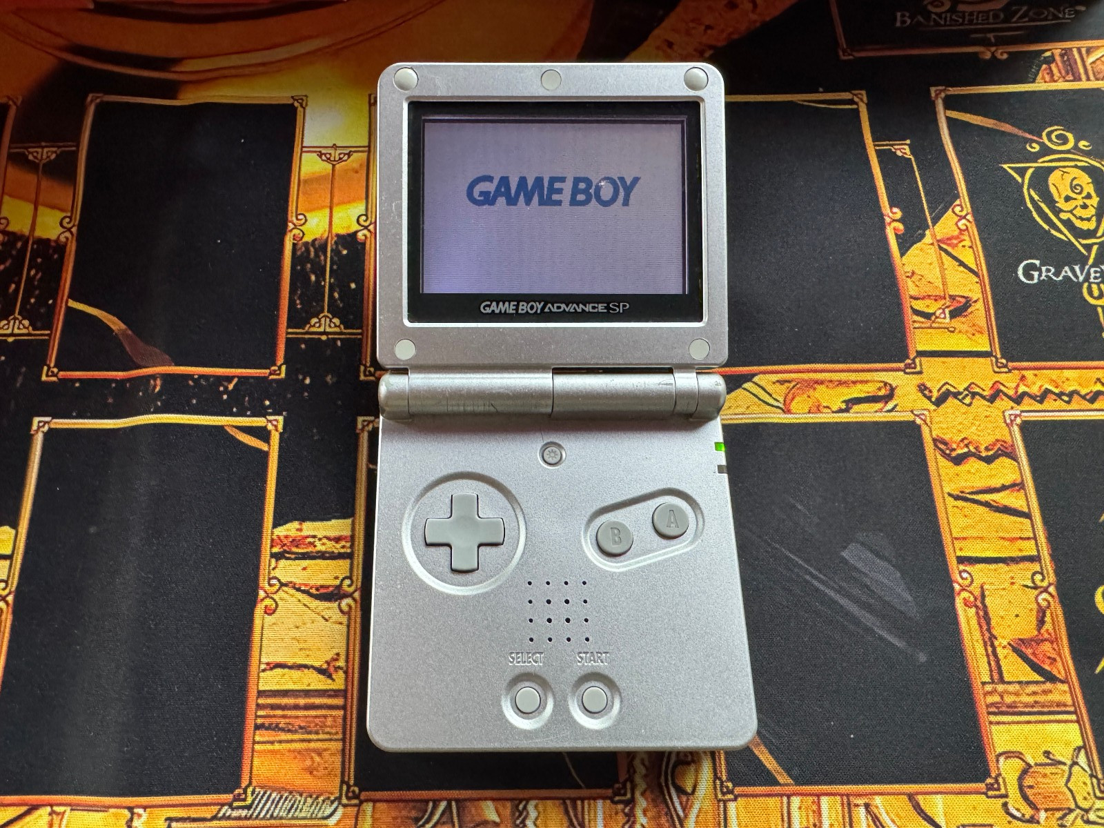 Nintendo Game Boy Advance SP – Graphite Grey – With Charger + Fresh Battery