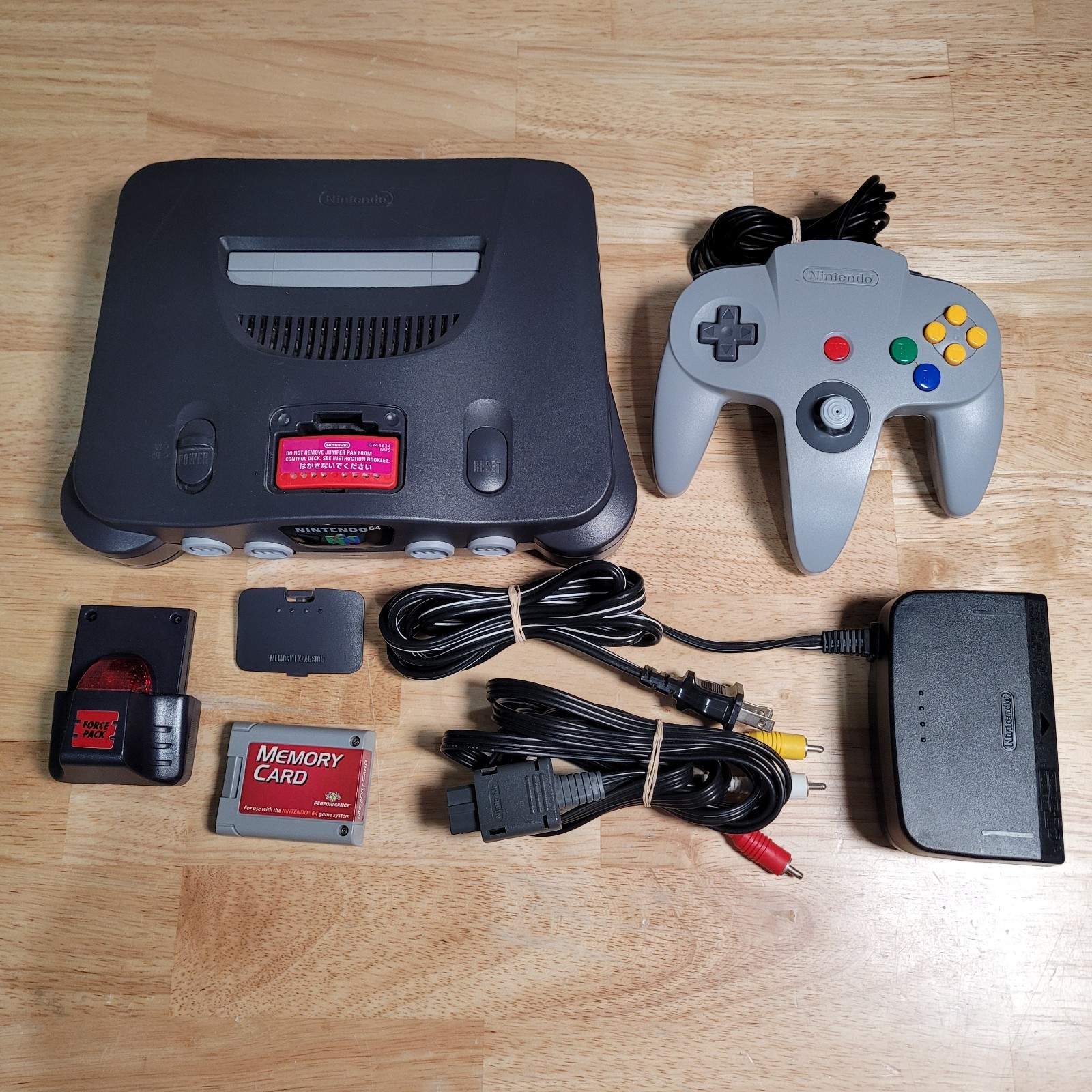 Nintendo 64 N64 Console Charcoal Gray Complete Set w. Expansion Pak – Tested