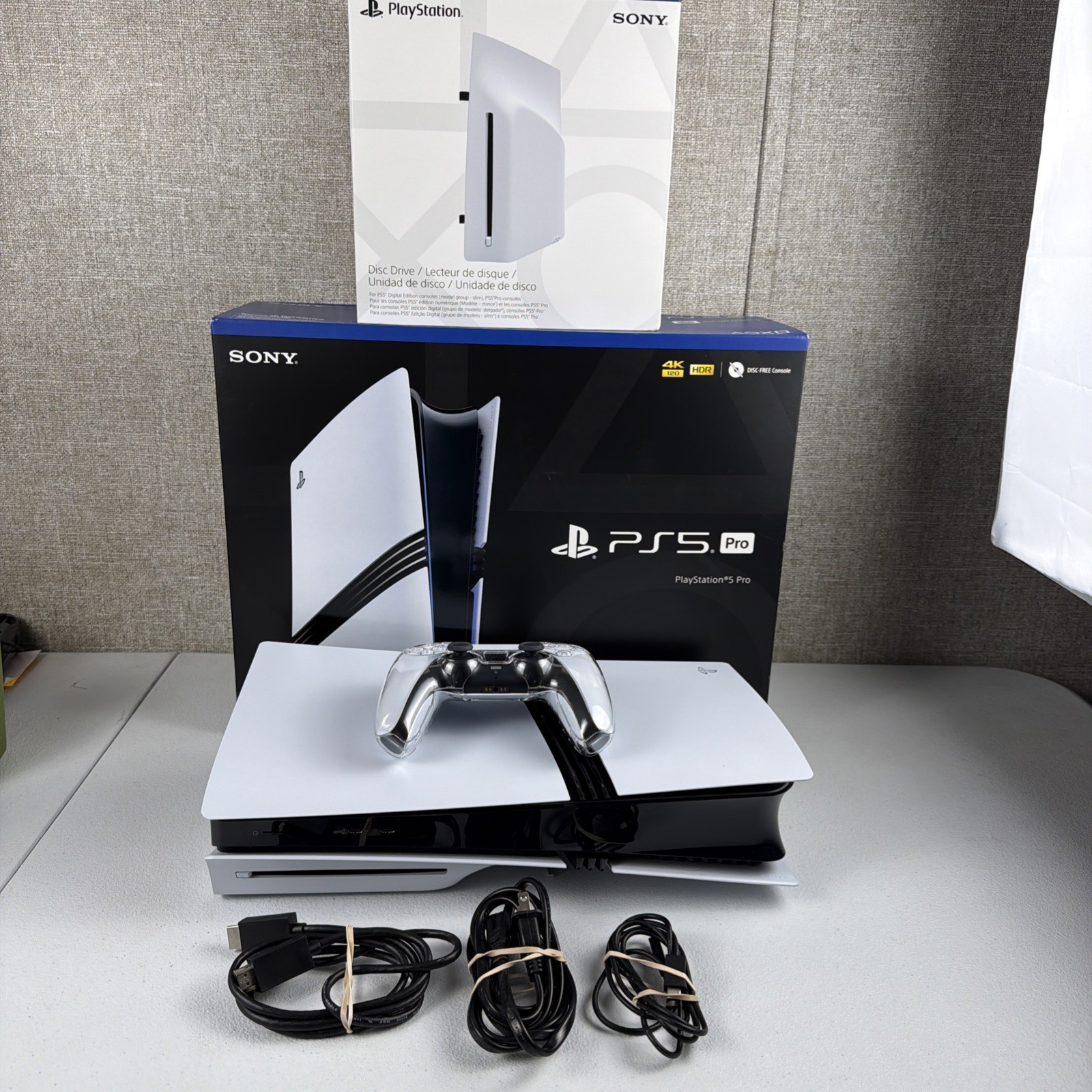 Sony PlayStation 5 Pro 2TB Video Game Console White Disk Drive Installed Works