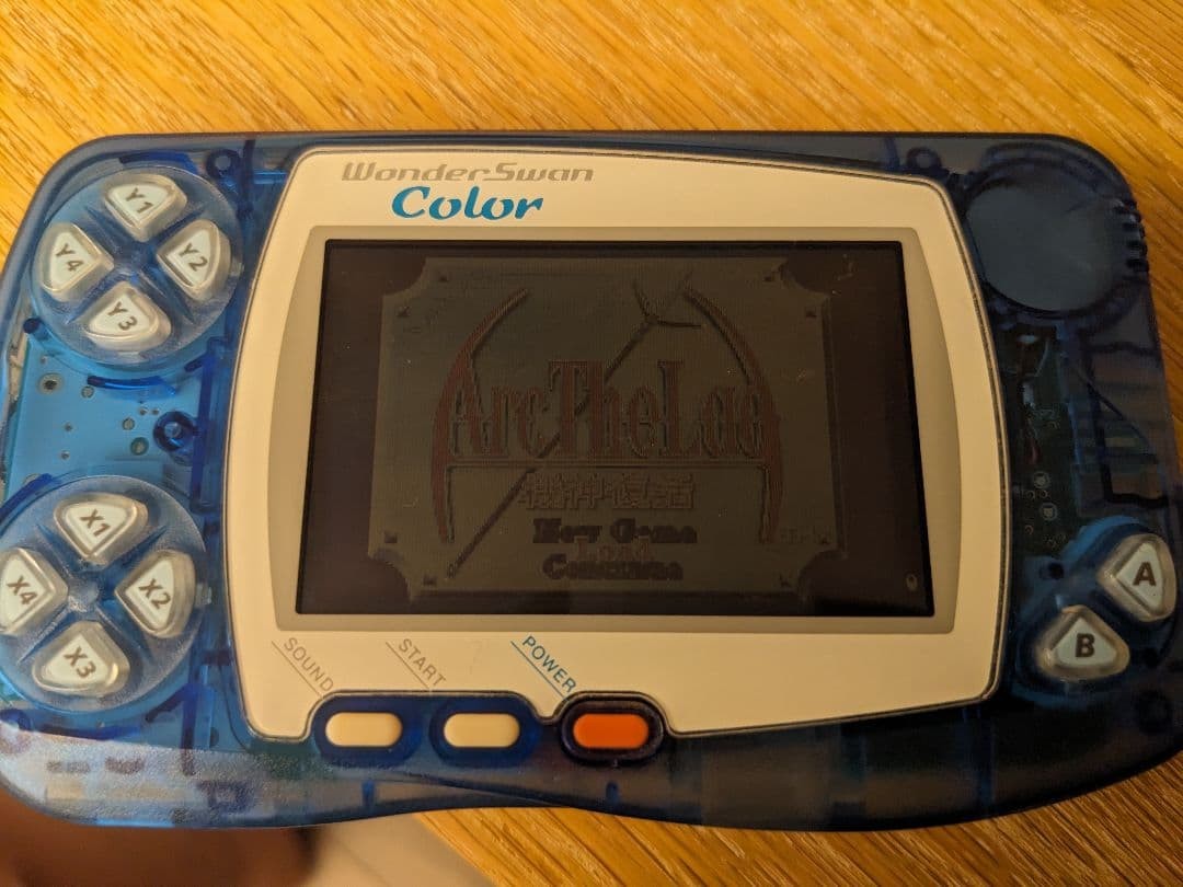 Bandai WonderSwan Color Crystal Blue WSC-001 Console Tested Working Japan USED