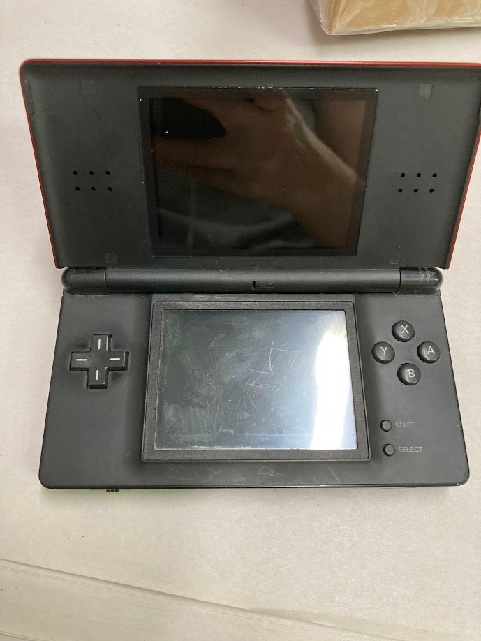 Nintendo DS Lite Crimson Black Console Only Region Free Rank C