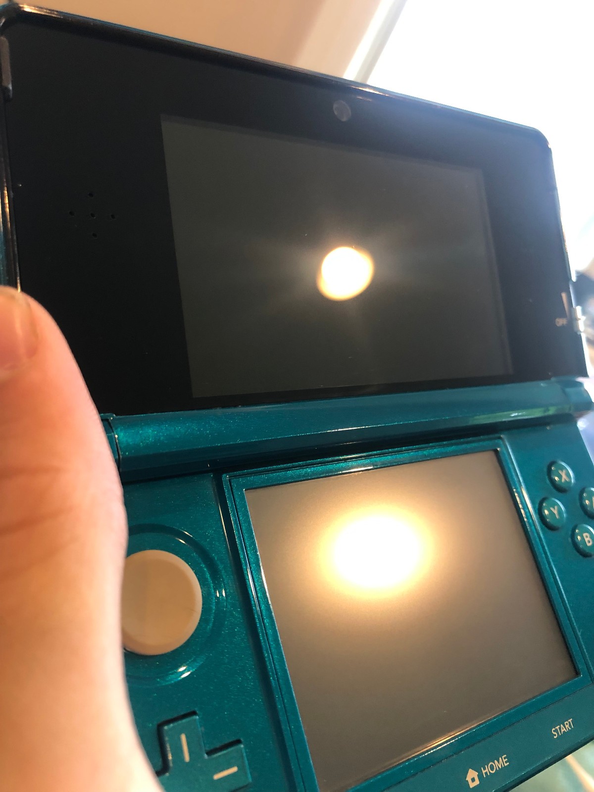 Nintendo 3DS Aqua Blue CTR-001 Handheld Console Fully Tested