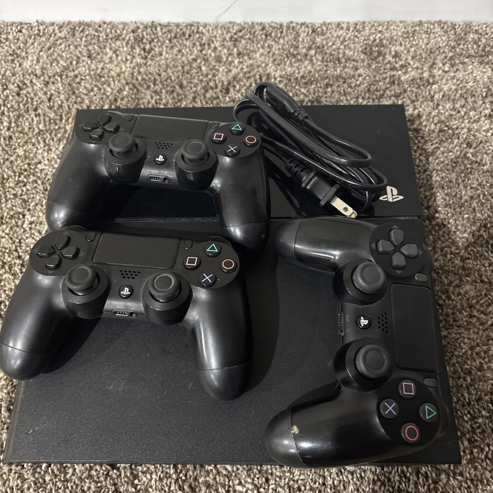 Sony PlayStation 4 PS4 500GB CUH-115A Console w/ 3 Controllers Tested