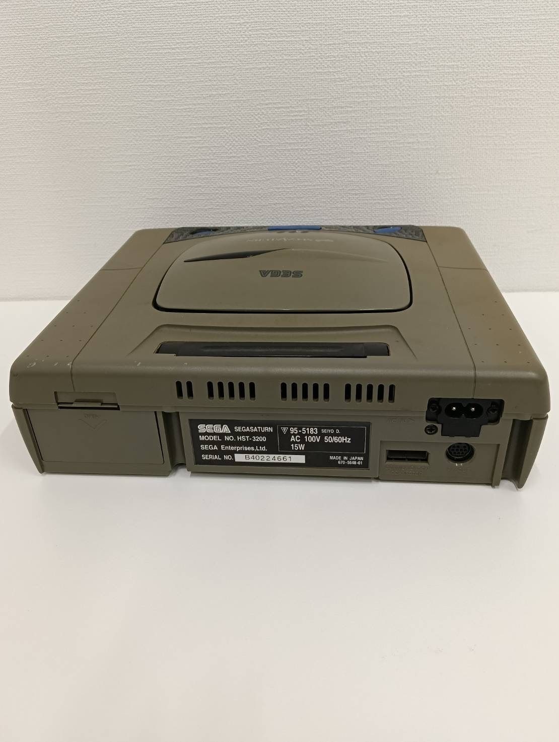 Sega Saturn Console HST-3200 Gray W/Controller USED from JAPAN