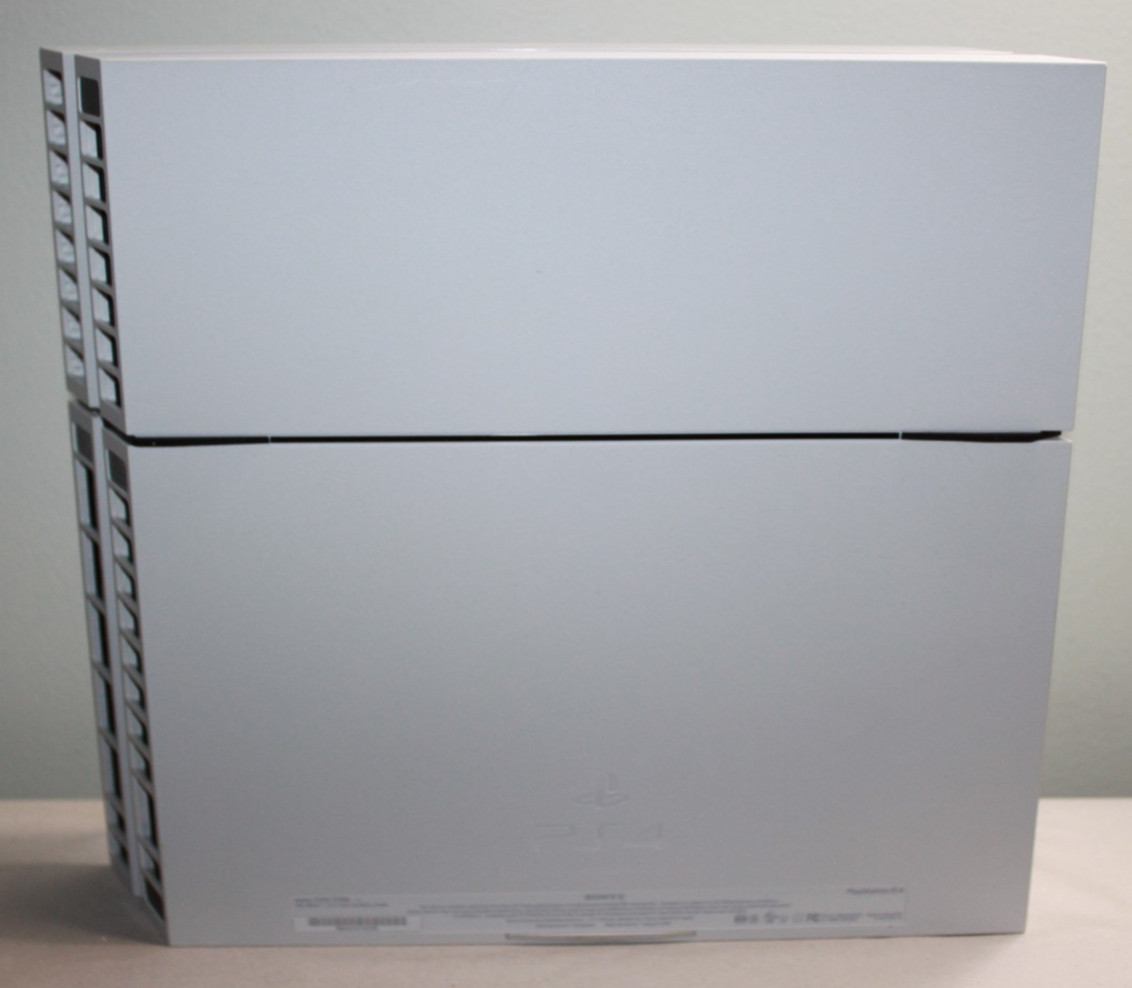 Sony PS4 Glacier White Game Console Model CUH-115A w/6 PS4 Games, Remote, Cords
