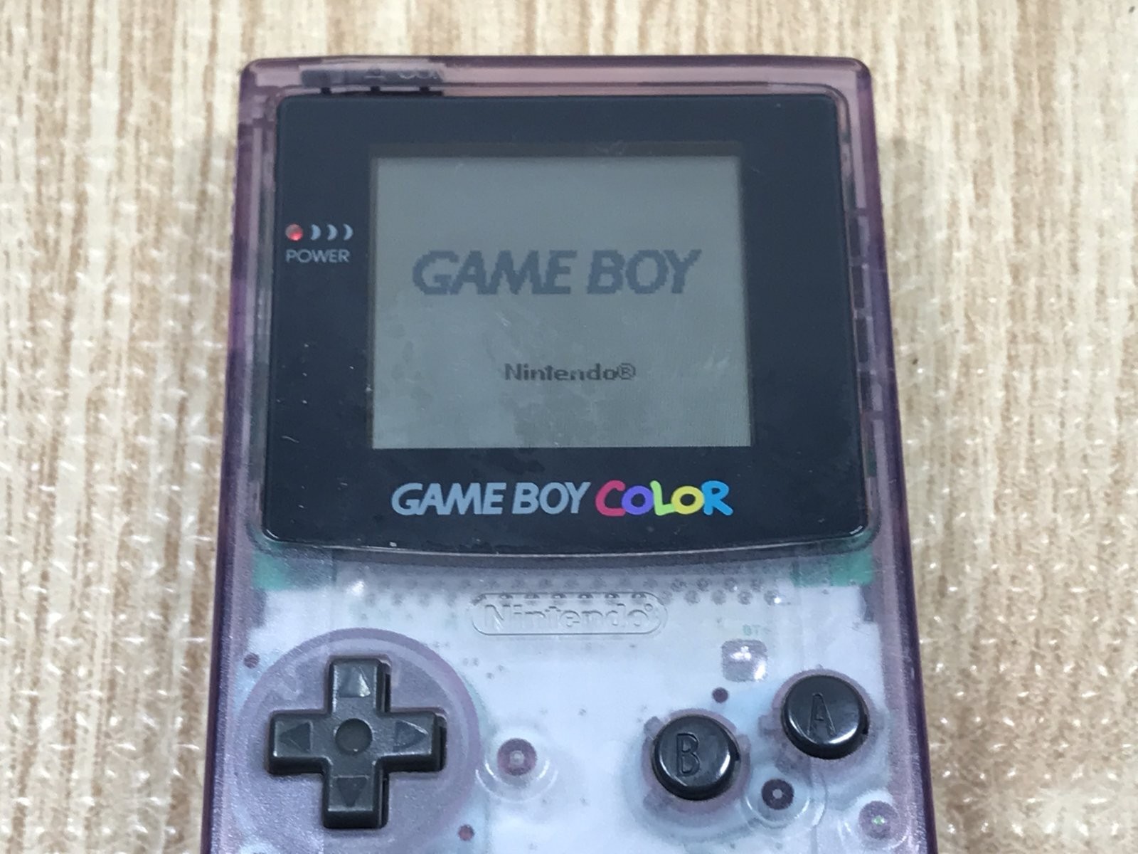 GameBoy Color Clear Purple Console Boxed Nintendo Japan – Tested Working LG9228