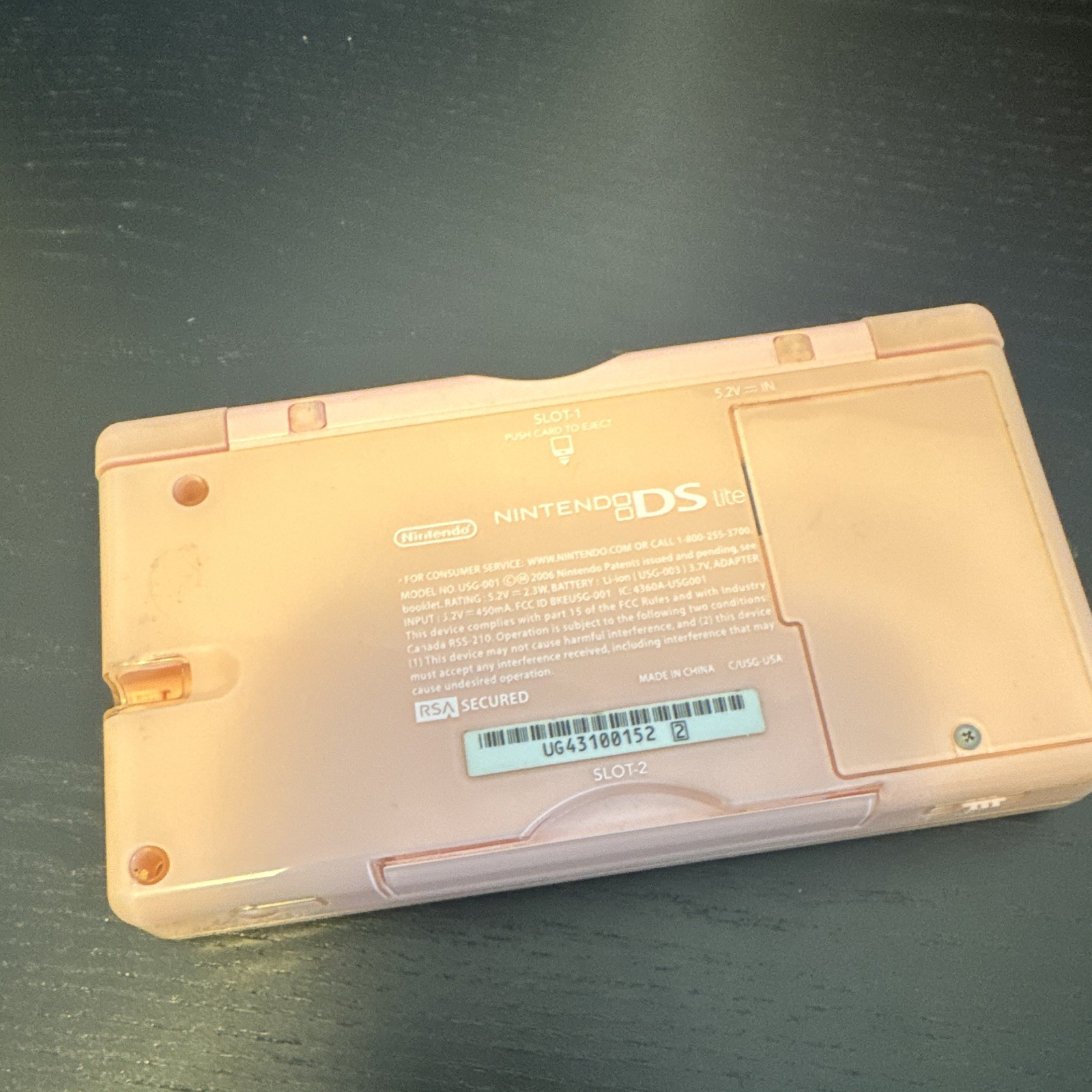 Nintendo DS Lite Pink Handheld Console