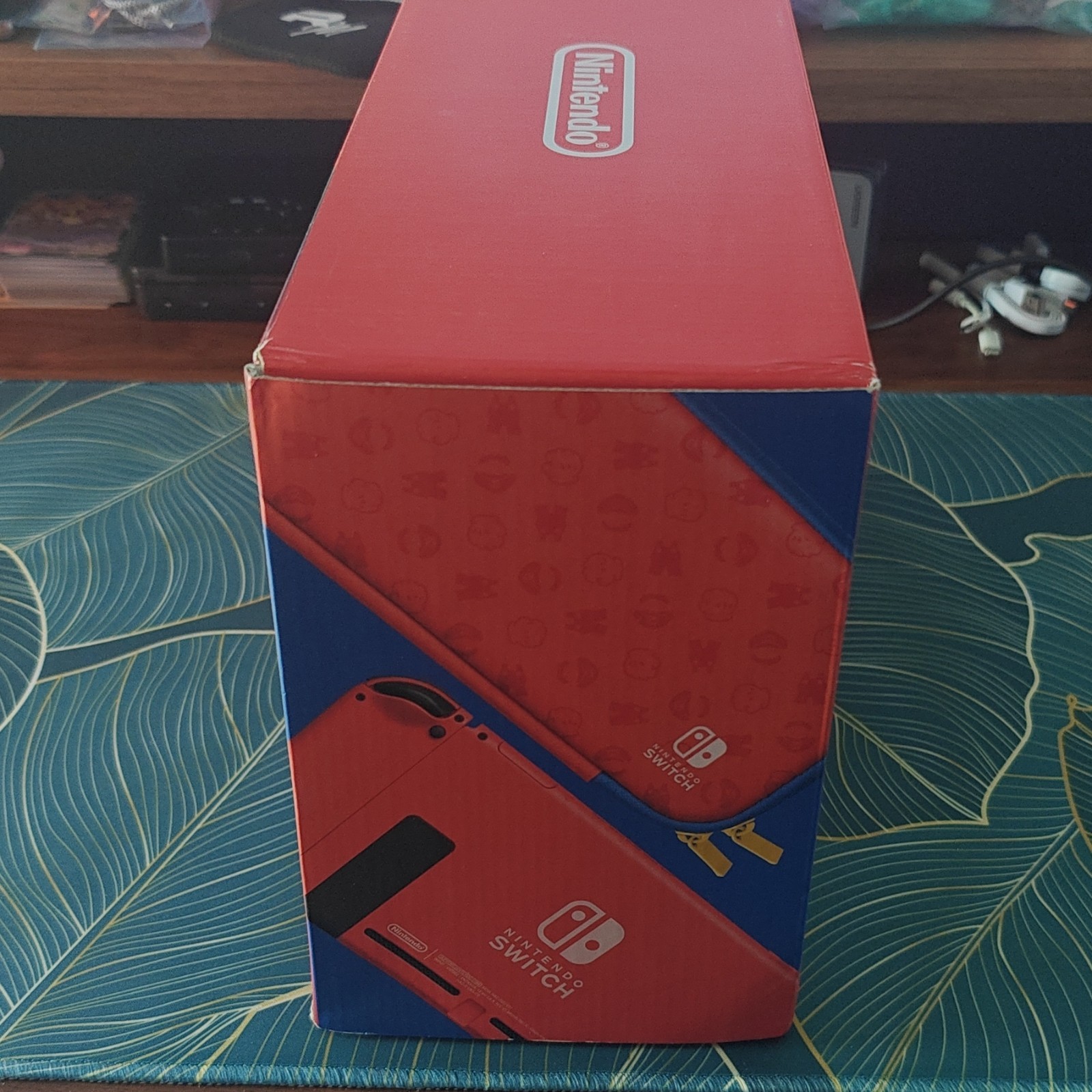 CIB Nintendo Switch Mario Special Edition + Glass Screen Protector