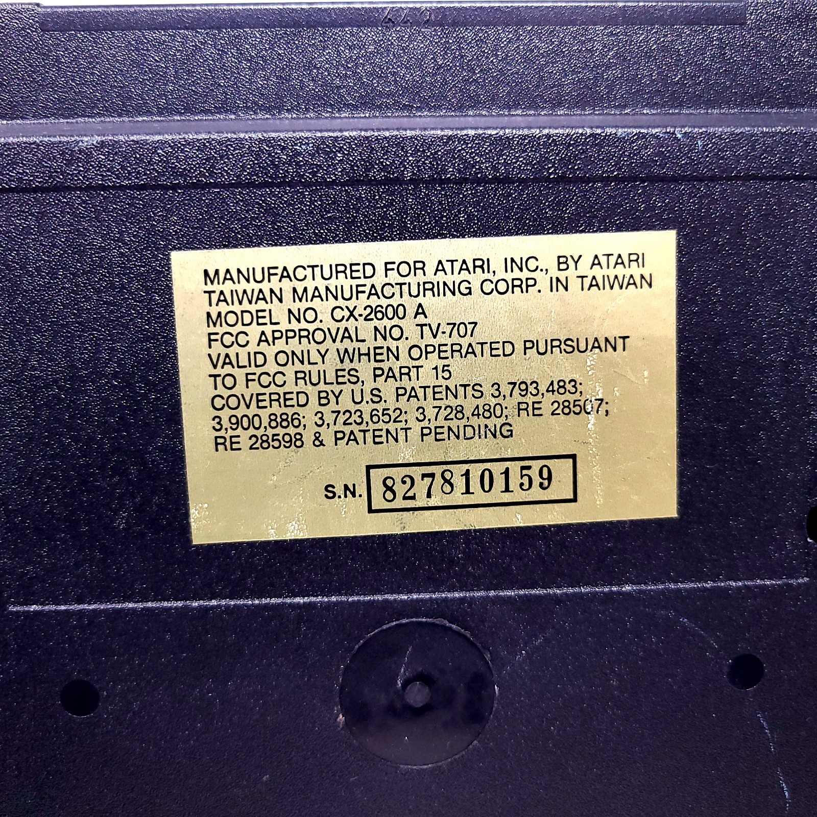 Atari 2600 Model: CX-2600A System Console W/ Cords & Controllers – Tested: READ