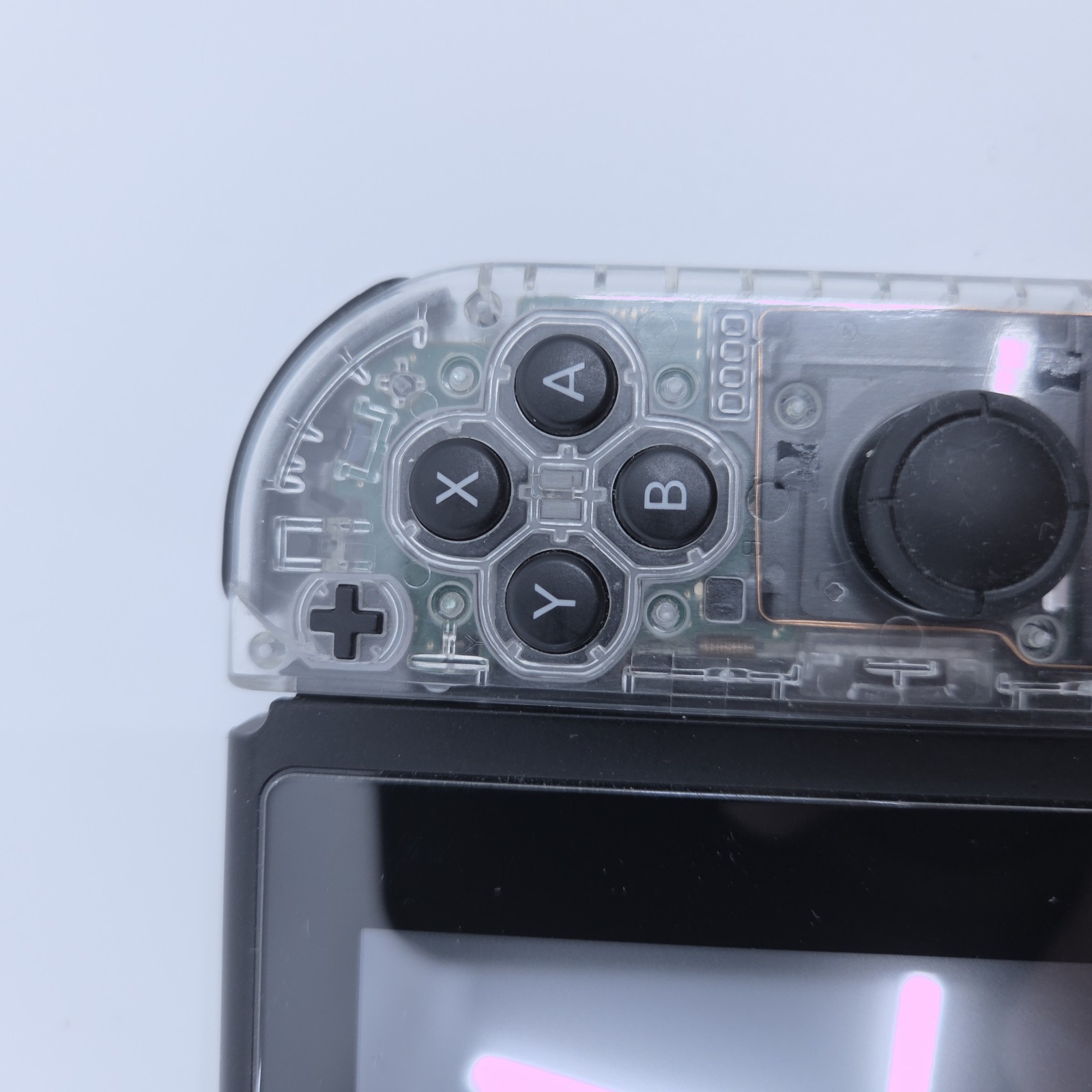 Nintendo Switch V1 w/ Custom Joycons, Dock, Cables, & Hori Split Pad Controller