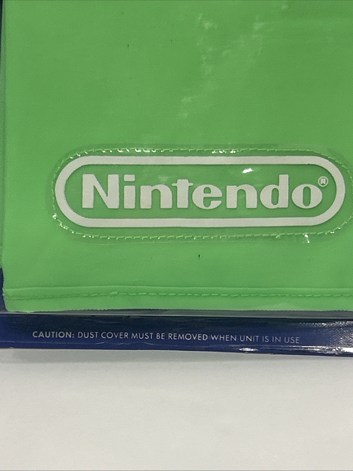 Nintendo NES Green System Console Dust Cover (Very Rare) TOYS R US 1990