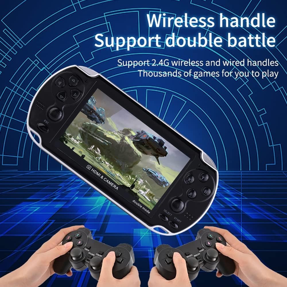 Ultimate Portable X7 Plus Game Console: 10000 Classics & Dual Player Fun