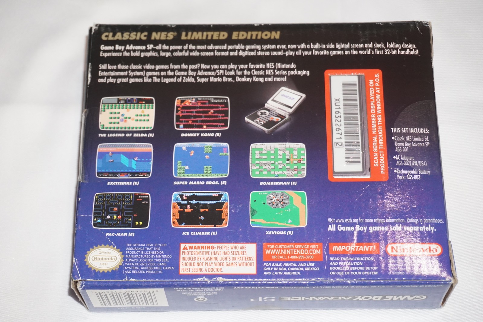 NES Classic Game Boy Advance SP System Console NEW Factory Sealed In Box