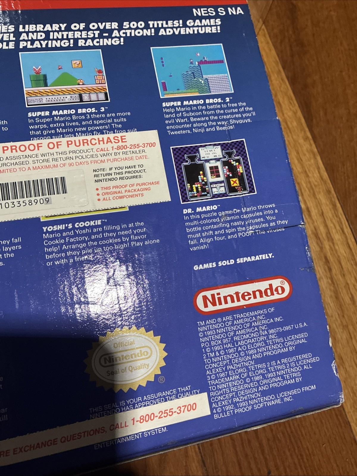 Nintendo NES Top Loader DR MARIO Sticker BUNDLE Set Cib *1996 TARGET EXCLUSIVE*