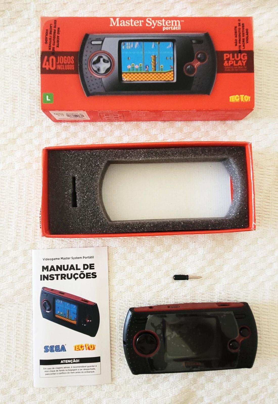 MASTER SYSTEM PORTABLE (PORTATIL) CIB – RARE HANDHELD CONSOLE BY TECTOY BRAZIL🔥