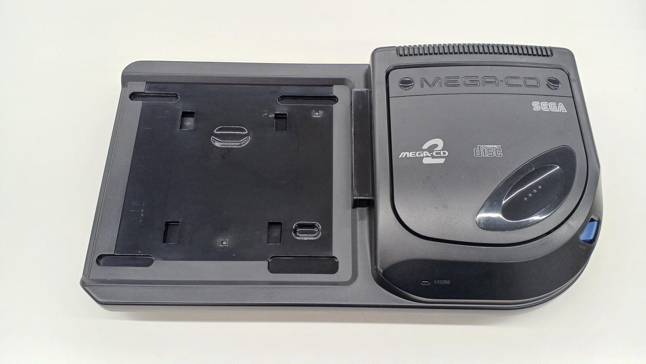 SEGA Mega Drive 2 + Mega CD 2 Black Japan NTSC System Console Only Vintage Used