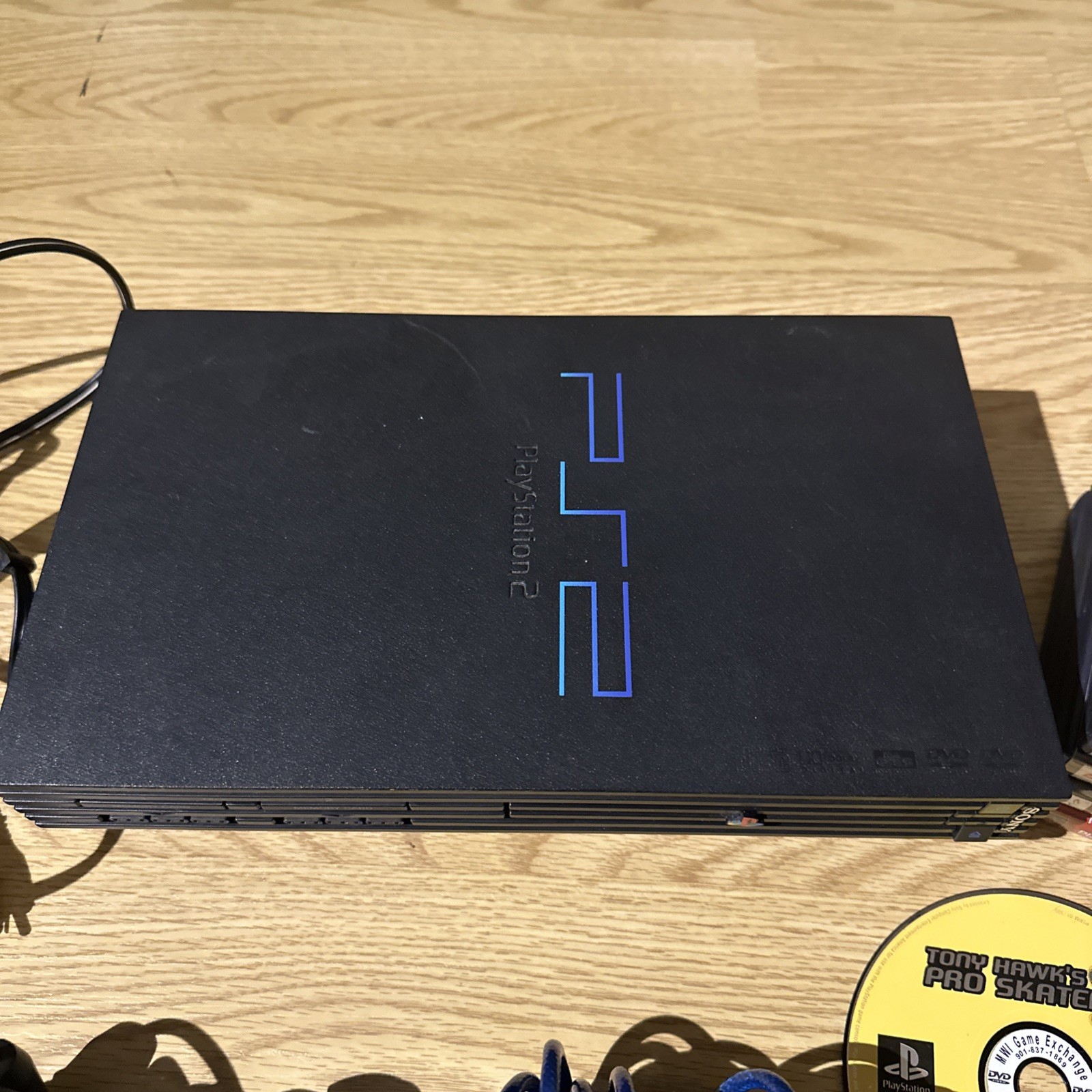 Sony Playstation 2 Fat Console Bundle SCPH-5001 W/ 2 Controllers & 5 Games Works