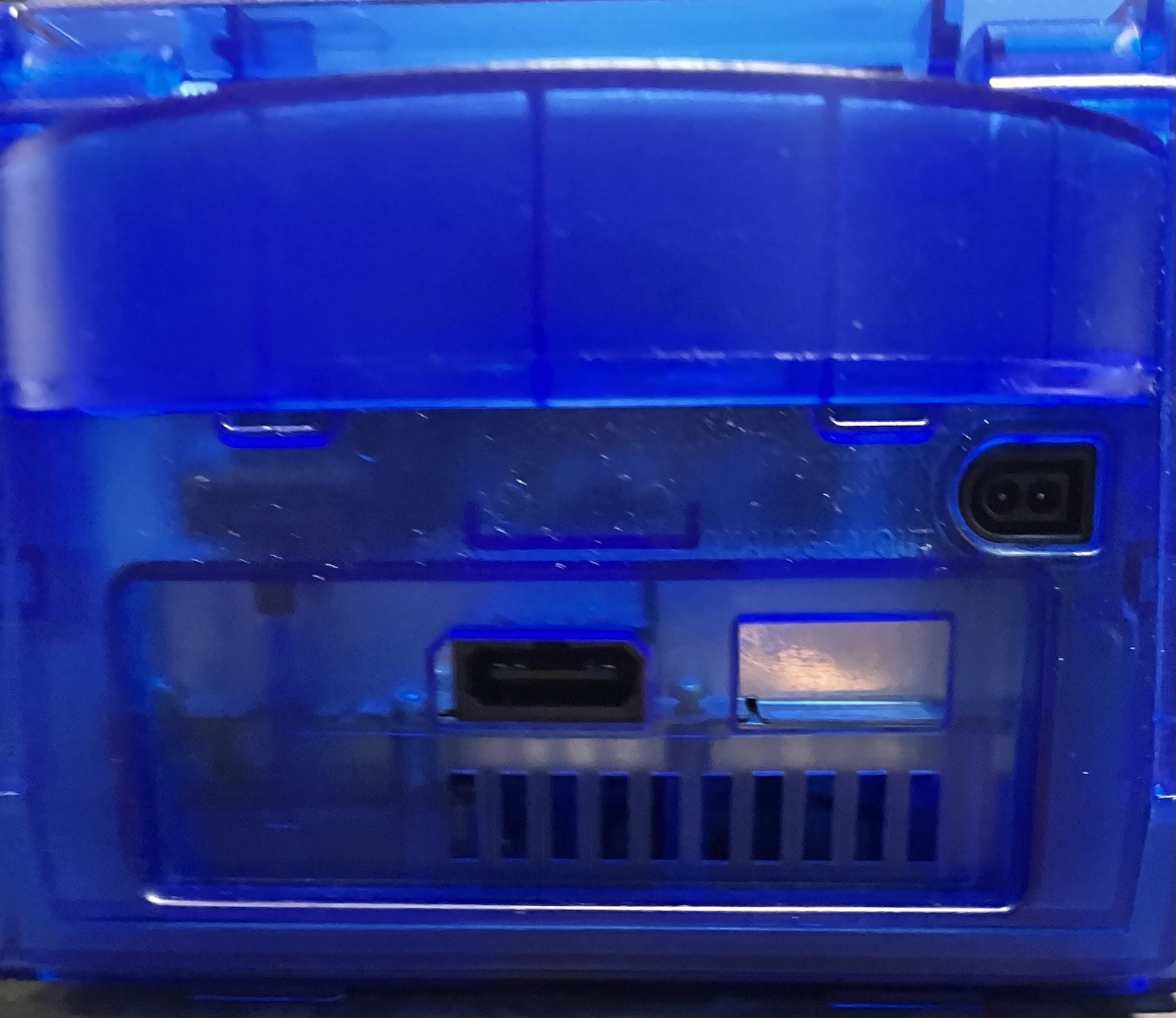Transparent Blue GameCube