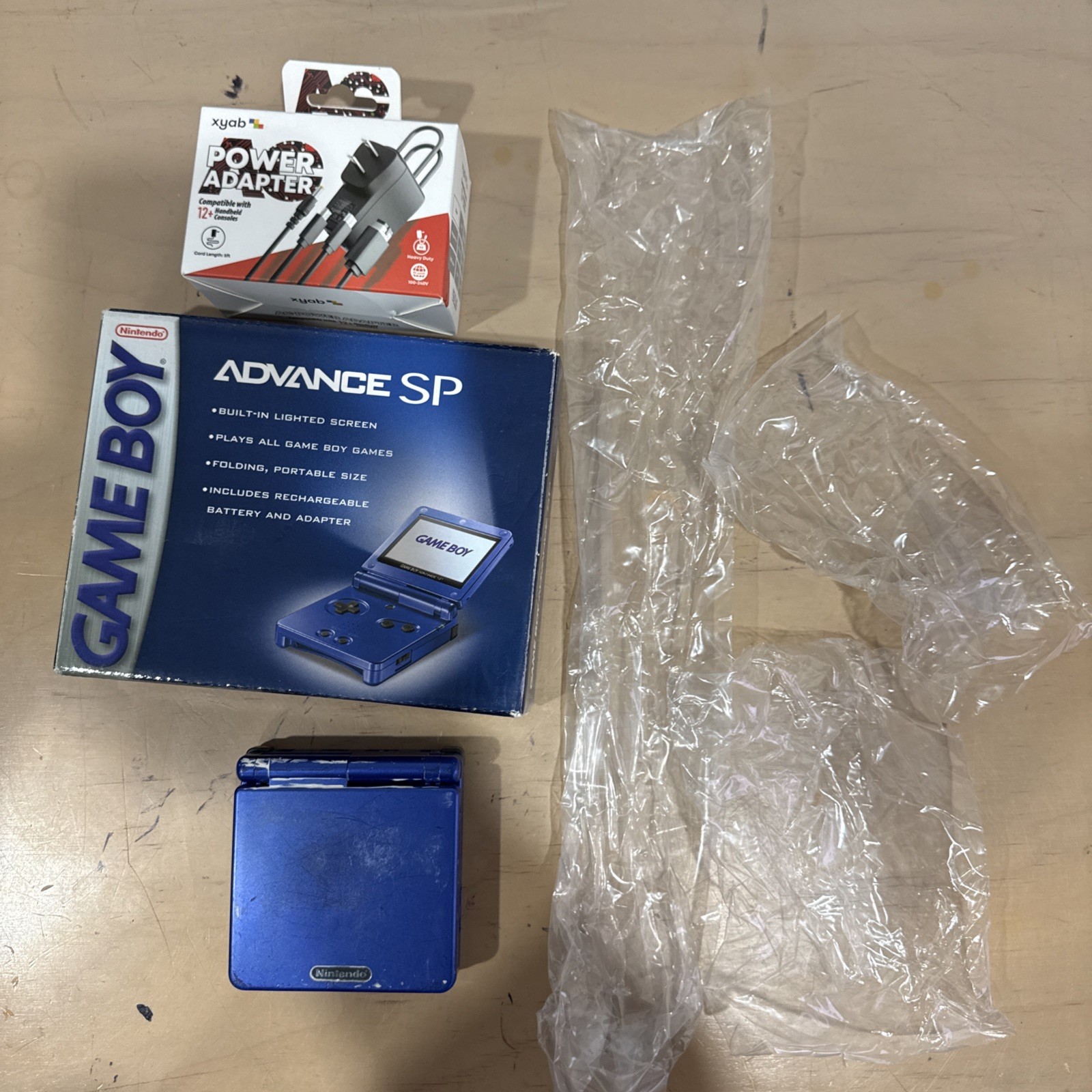 Nintendo Game Boy Advance SP And Box Cobalt Blue