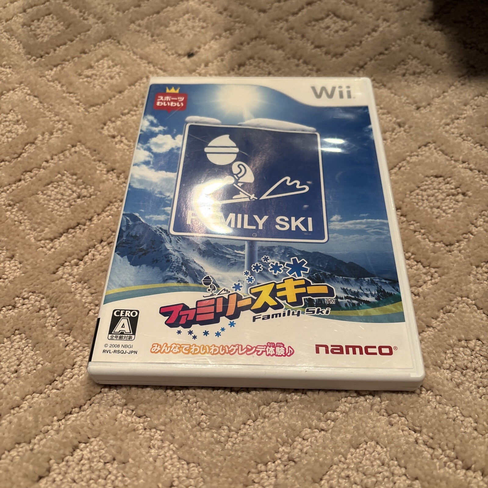 NINTENDO Wii Japan NTSC FAMILY SKI