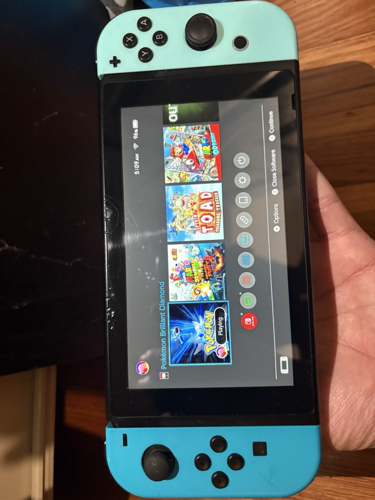 Nintendo Switch HAC-001 32GB 1080p w/ Blue Joy-Cons, Dock, Power Adapter
